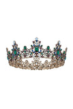 Baroque Colorful Crystal Crown