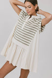 Evan Collared Mini Dress in Olive FINAL SALE