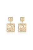 Repeated Square Dangle Earrings