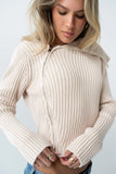 Beth Knit Jacket in Blush