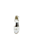 Elegant Open Point Toe Lace Wedding Shoes