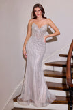 Gretchen Gown Sequin Fitted Dress