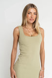 Melissa Textured Maxi Dress in Green