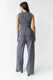 Carrie Pleated Trousers in Regular Charcoal