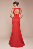 Cora Gown V Neckline Keyhole Back