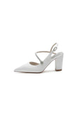 Rhinestone Strap Block Heel Sandals