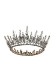 Queen Rhinestone Dark Crown for Women