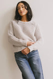 Juniper Textured Sweater in Grey FINAL SALE