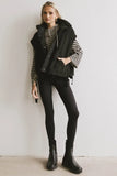 Johanna Sherpa Vest in Black FINAL SALE
