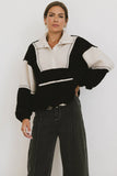 Indra Quarter Zip in Black FINAL SALE