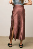 Ellie Floral Maxi Skirt in Brown FINAL SALE