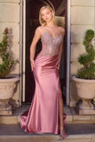 PROVENCE GOWN DROP WAIST BEADED CORSET DRESS