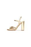 Party Peep Toe Chunky Heel Evening Shoes With Buckle Ankle Strap