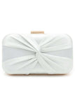 Classic Silk Like Closure Clutch Purse