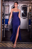 Padma Gown Strapless Stretch Satin Evening Dress