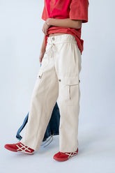 Kirsty Straight Leg Pants in Bone