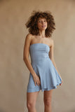 Agnes Strapless Lace Up Mini Dress