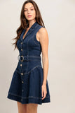 MADE TO FLATTER DENIM MINI DRESS FINAL SALE