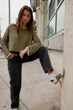 Robin Knit Sweater in Olive FINAL SALE