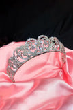 Silver Rheinstone Rhodium plated Princess Tiara