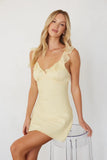 Amy Ruffle Strap Mini Dress