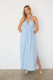 Naia Halter Linen Maxi Dress