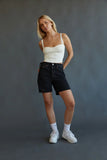 Levis 501 Mid Thigh Shorts Lunar Black