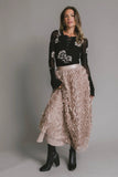 Yani Ruffle Tulle Maxi Skirt in Mauve FINAL SALE