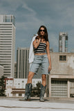 Dylan Two Toned Bermuda Shorts