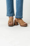 Pamela Block Heels in Tan