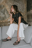 Briley Denim Button Up in Black