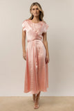 Rosalind Midi Dress in Pink FINAL SALE