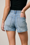 Maggie Utility Shorts in Light Wash FINAL SALE