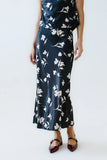 Carsyn Floral Maxi Skirt in Black