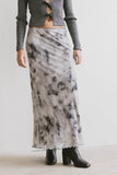 Chandler Abstract Maxi Skirt in Grey FINAL SALE