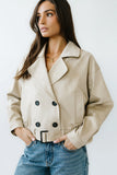 Jane Suede Cropped Trench Coat FINAL SALE