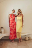 Havana Floral Halter Maxi Dress
