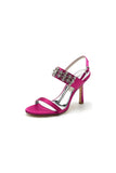 Rhinestone Beaded Ankle Straps Party Shoes