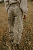 Nala Plaid Barrel Jeans FINAL SALE