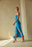 Yvette Ruffles Tube Maxi Dress