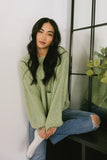 Aliyah Knit Sweater in Green FINAL SALE