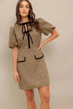 MADEMOISELLE MODE TWEED MINI DRESS FINAL SALE