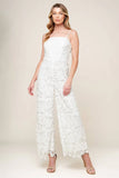 FOREVER YOURS WHITE LACE BRIDAL JUMPSUIT
