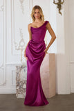 Danilynn Gown One Shoulder Satin Mermaid Dress