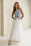 Piper Denim Button Up in Light Wash FINAL SALE