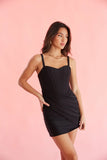 Hadlee Ruched Corset Bodycon Mini Dress