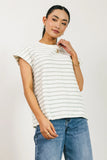Kaycie Muscle Tee in Grey FINAL SALE
