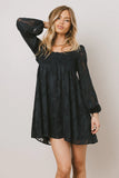 Miles Smocked Mini Dress in Navy FINAL SALE