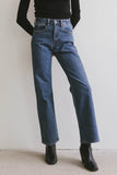 Olwen Retro Straight Leg Jeans in Dark Wash FINAL SALE