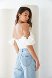 Jayden Puff Sleeve Bustier Top